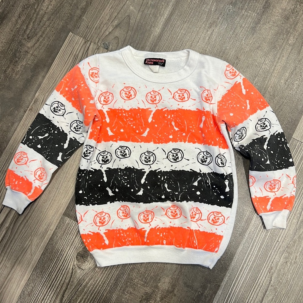 Vintage Kids Halloween Crewneck Sweatshirt